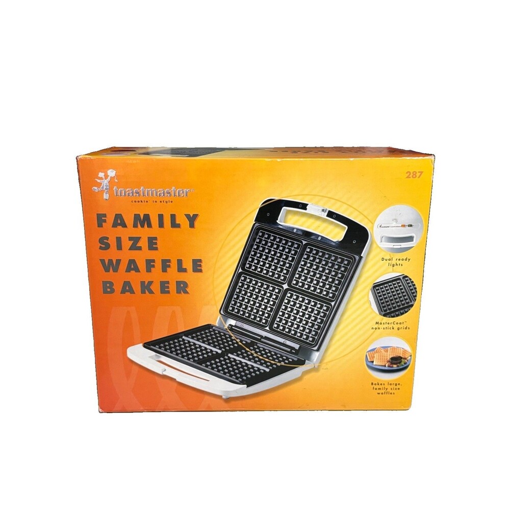 Toastmaster Family Size Belgian Waffle Baker TWB4BEL - Brand New